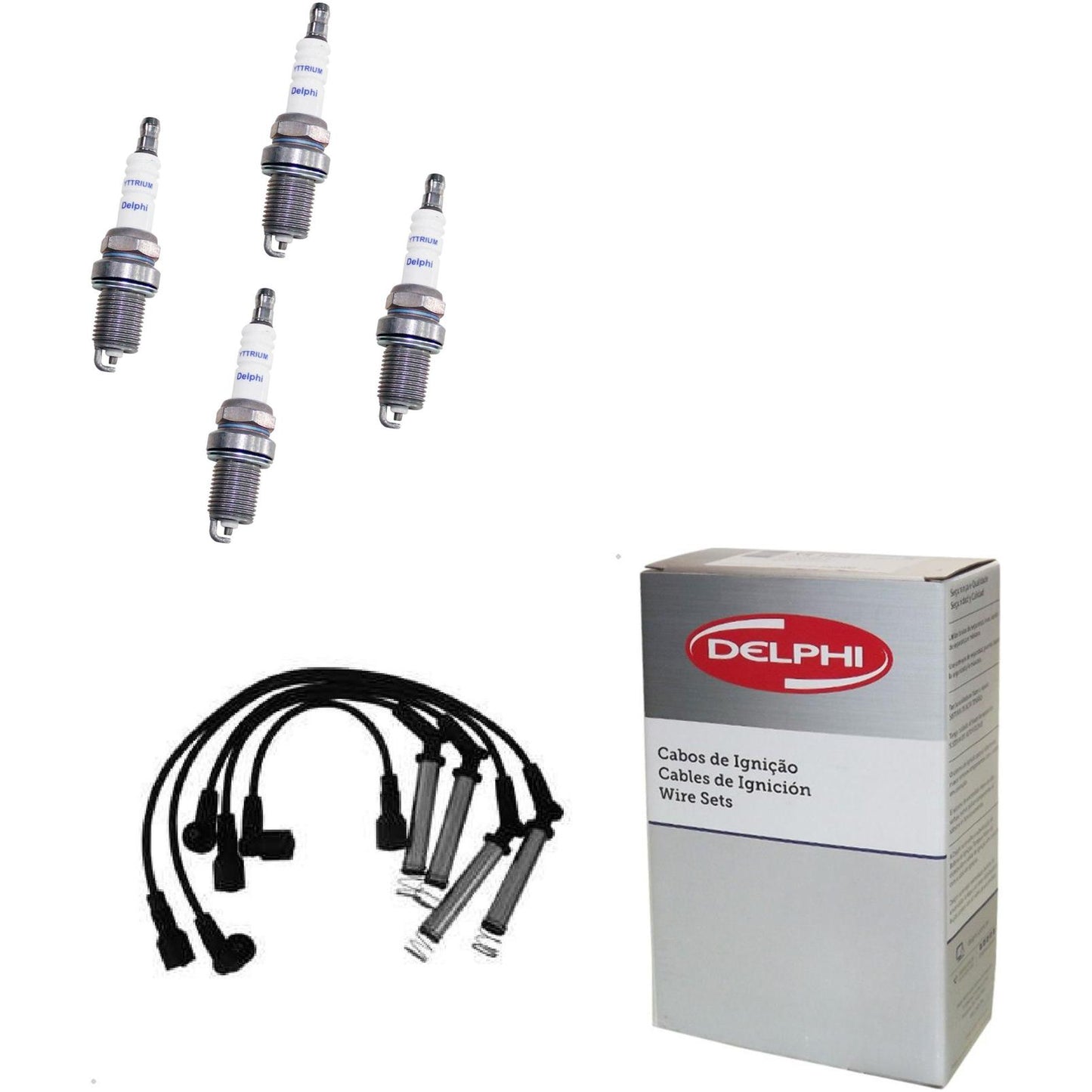 Kit Cabo Vela de Ignição Yttrium - Delphi - XH40005/XS10097 - (1)
