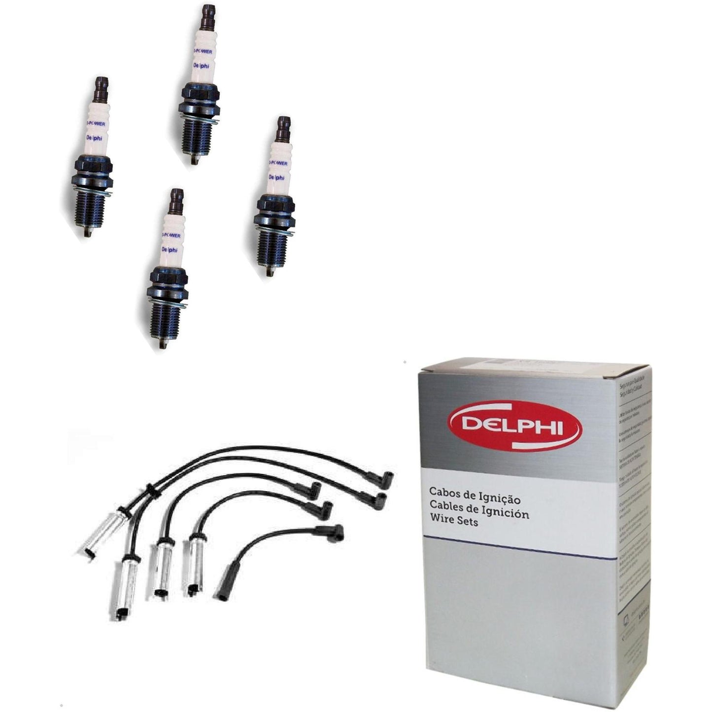Kit Cabo Vela de Ignição D-Power - Delphi - XH70032/XS10002 - (1)
