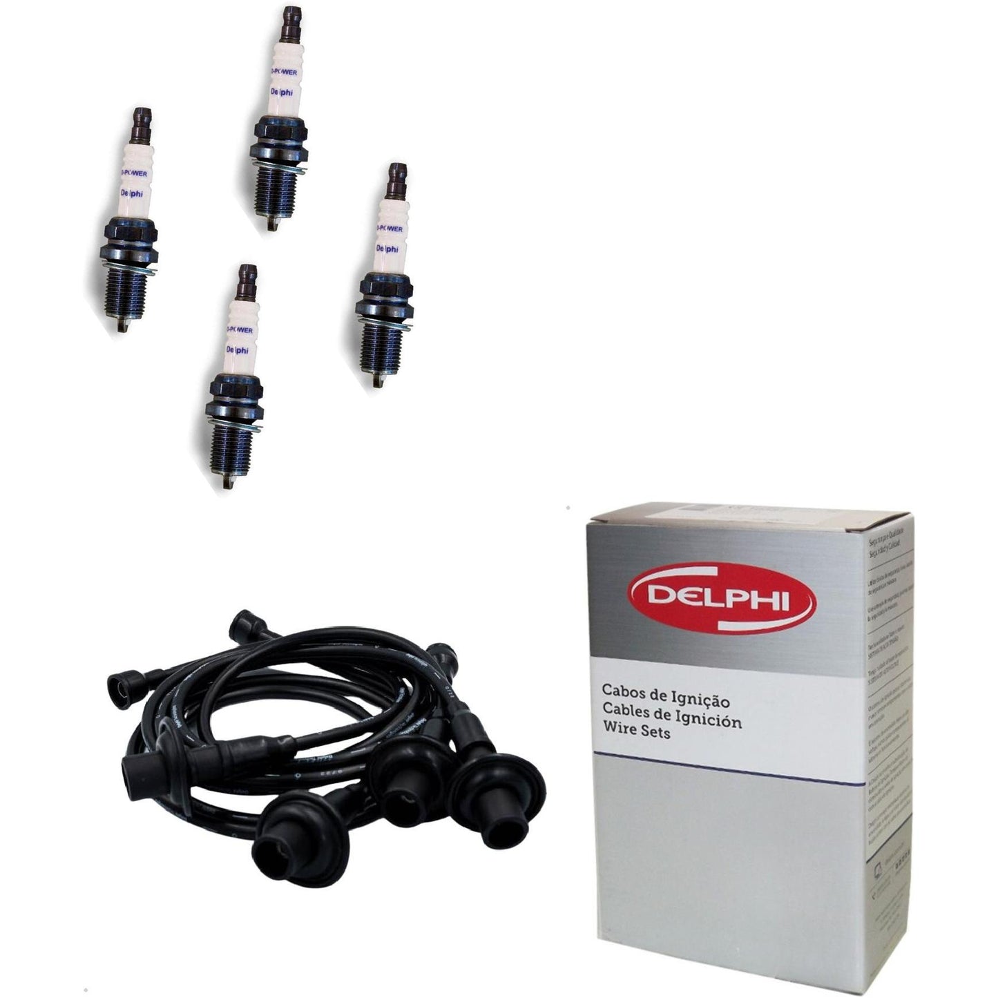 Kit Cabo Vela de Ignição D-Power - Delphi - XH70028/XS10066 - (1)