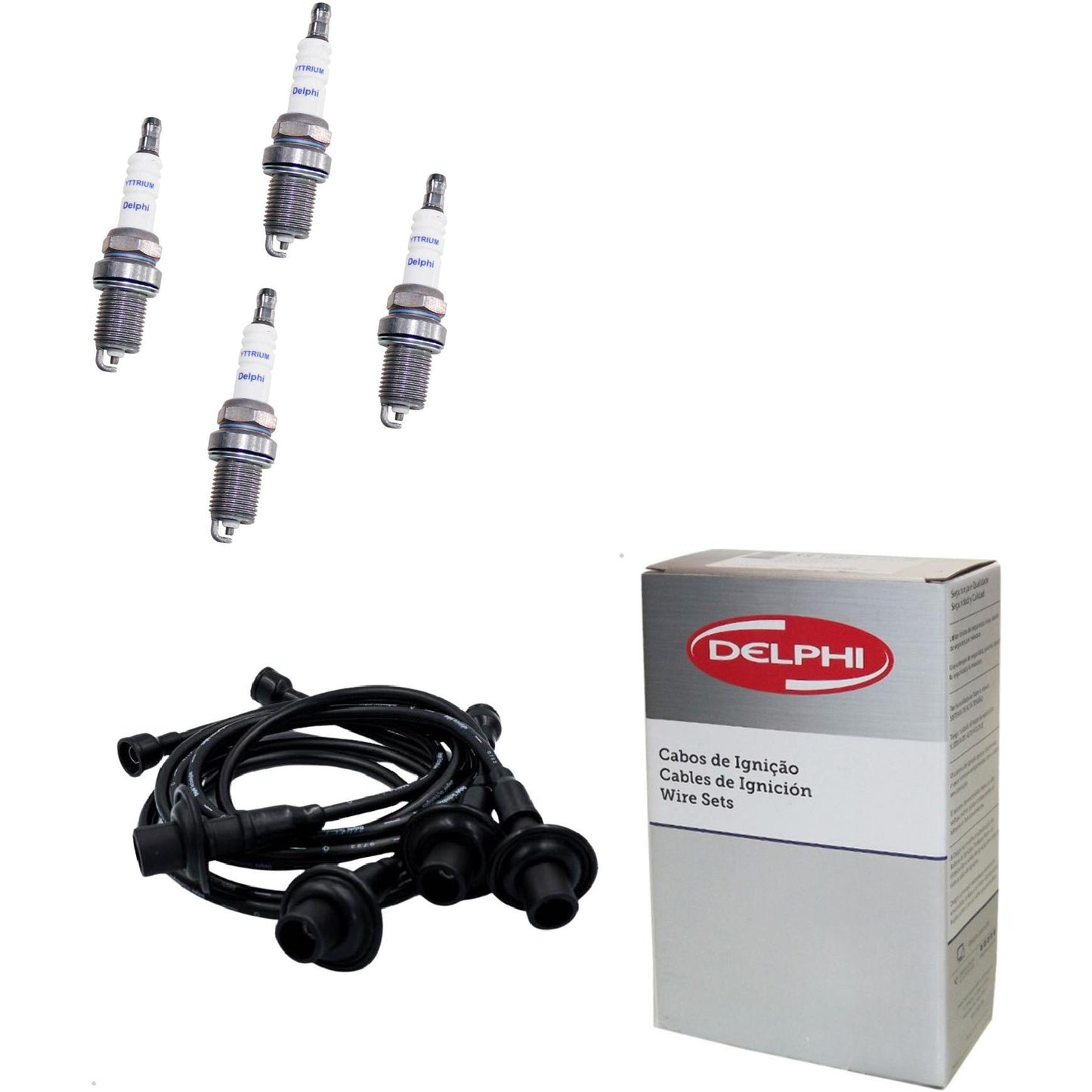 Kit Cabo Vela de Ignição Yttrium - Delphi - XH40008/XS10066 - (1)