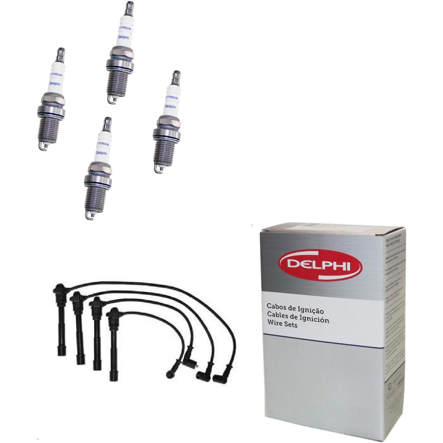 Kit Cabo Vela de Ignição Yttrium - Delphi - XH40003/XS10556 - (1)