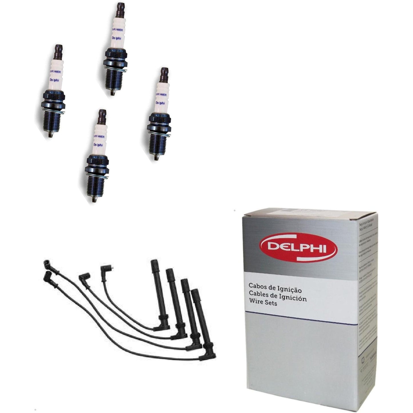 Kit Cabo Vela de Ignição D-Power - Delphi - XH70001/XS10553 - (1)