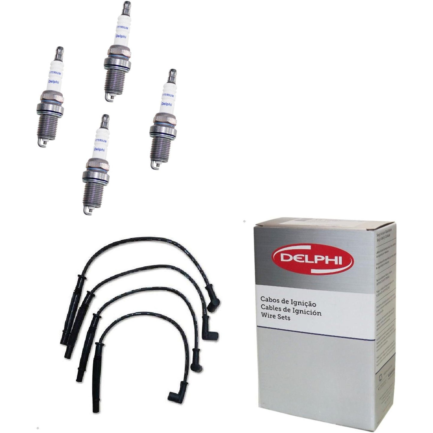 Kit Cabo Vela de Ignição Yttrium - Delphi - XH40004/XS10646 - (1)