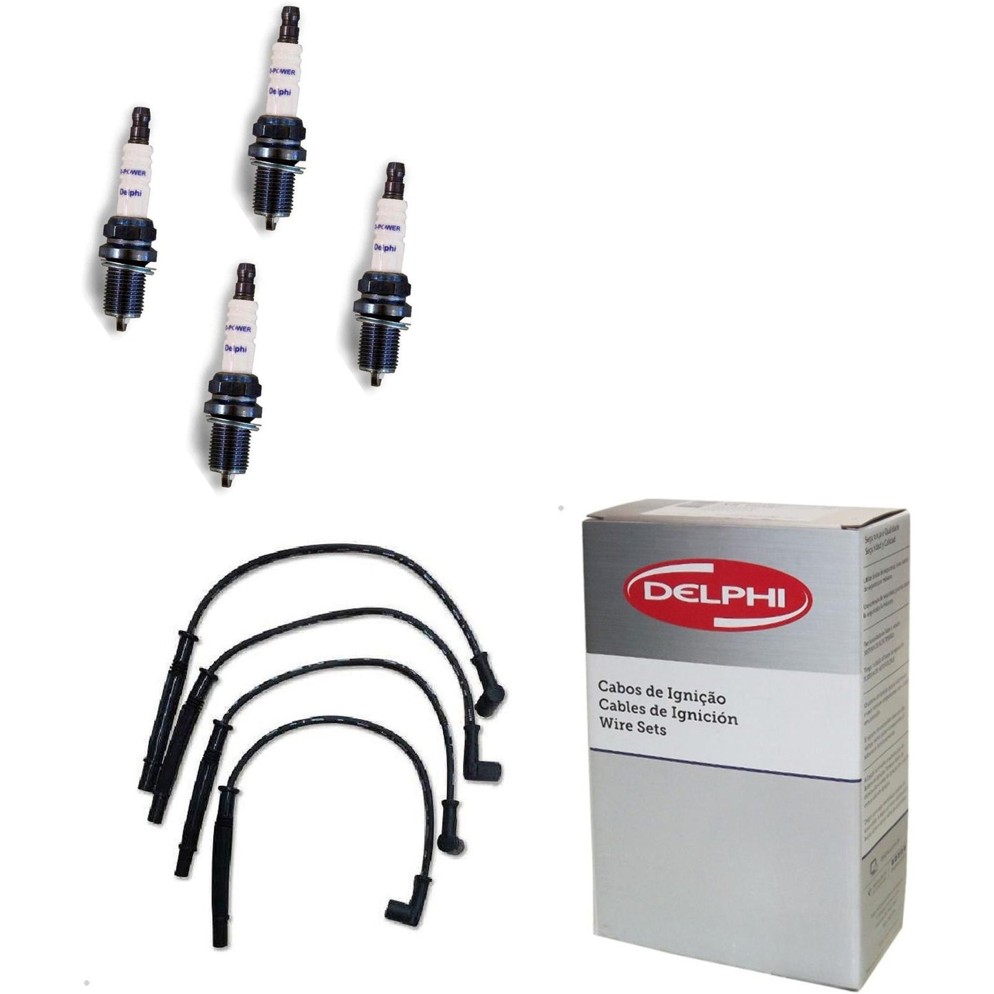 Kit Cabo Vela de Ignição D-Power - Delphi - XH70011/XS10646 - (1)