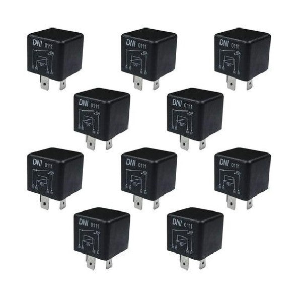 10 Relés Auxiliar 12V - DNI 0111 - (1)