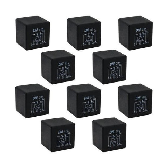 10 Relés Auxiliar Reversor 12V 5 Terminais - DNI 0115 - (1)