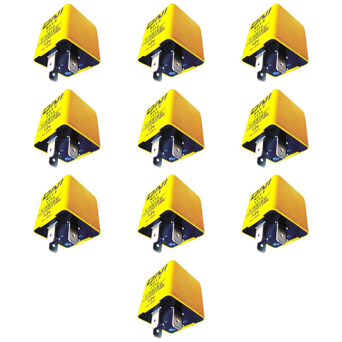 10 Relés Pisca Híbrido 120W 12V 3 Terminais - DNI 1114 - (1)