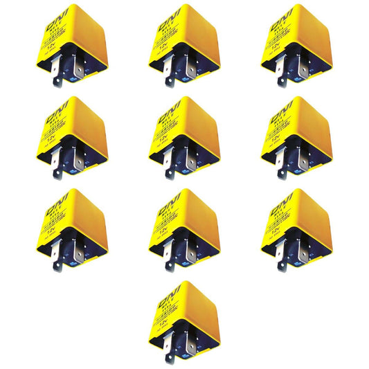 10 Relés Pisca Híbrido 120W 12V 3 Terminais - DNI 1114 - (1)