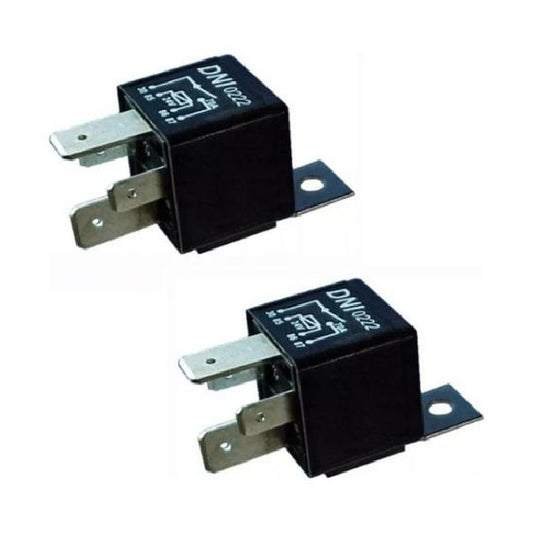 2 Relés Auxiliar 24V 4 Terminais 2 Largos - DNI 0222 - (1)