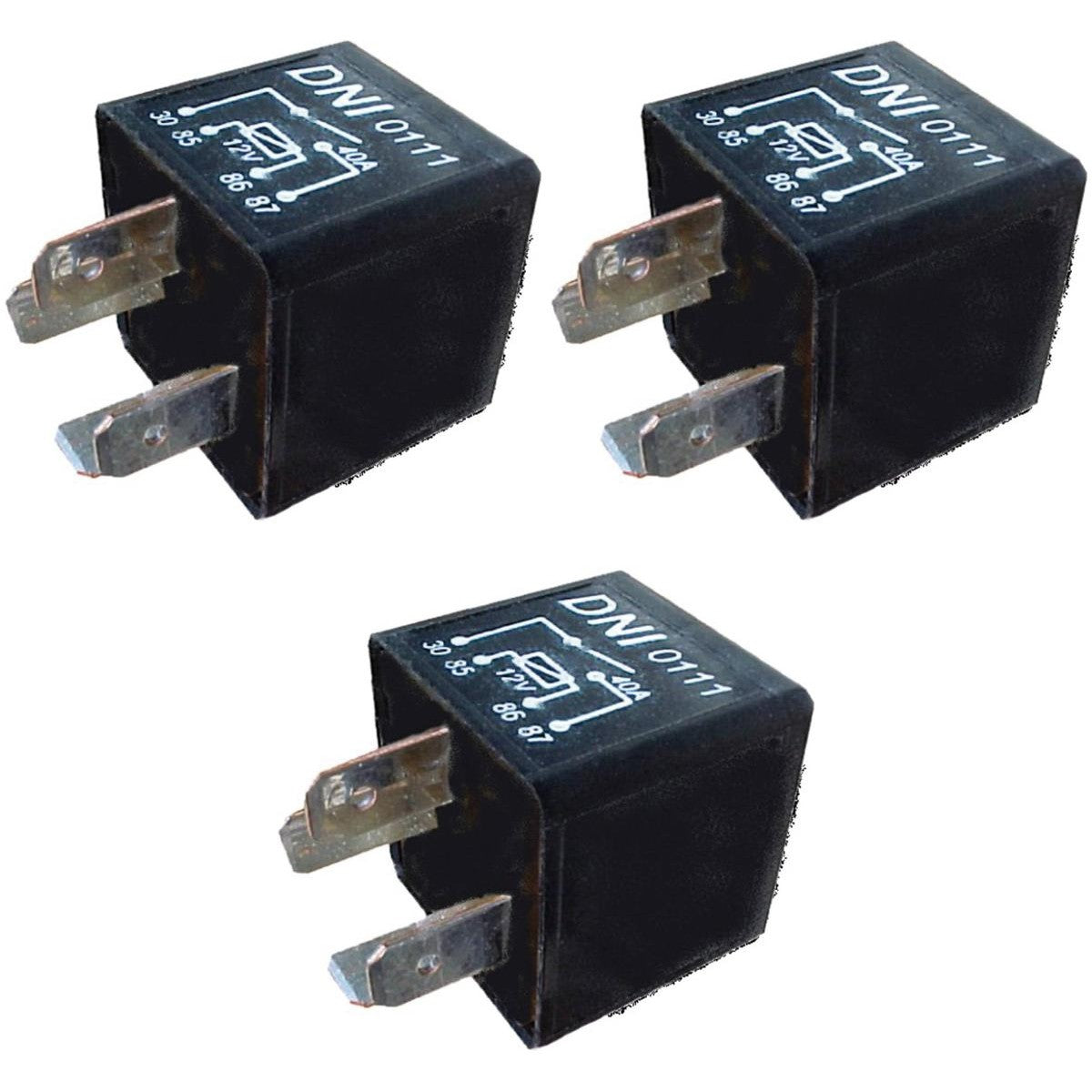 3 Relés Auxiliar 12V - DNI 0111 - (1)