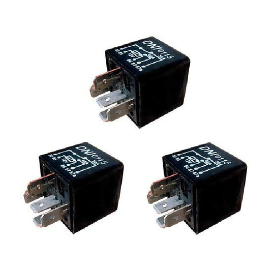 3 Relés Auxiliar Reversor 12V 5 Terminais - DNI 0115 - (1)