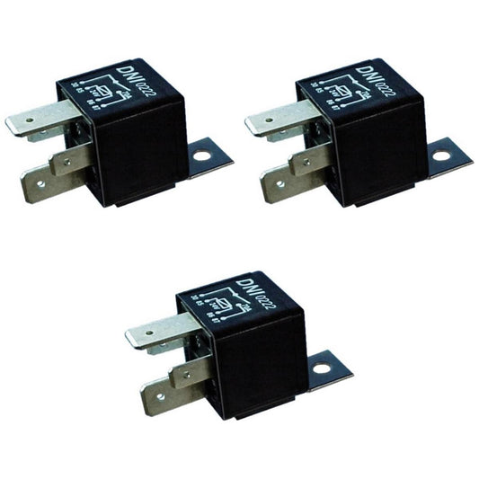 3 Relés Auxiliar 24V 4 Terminais 2 Largos - DNI 0222 - (1)