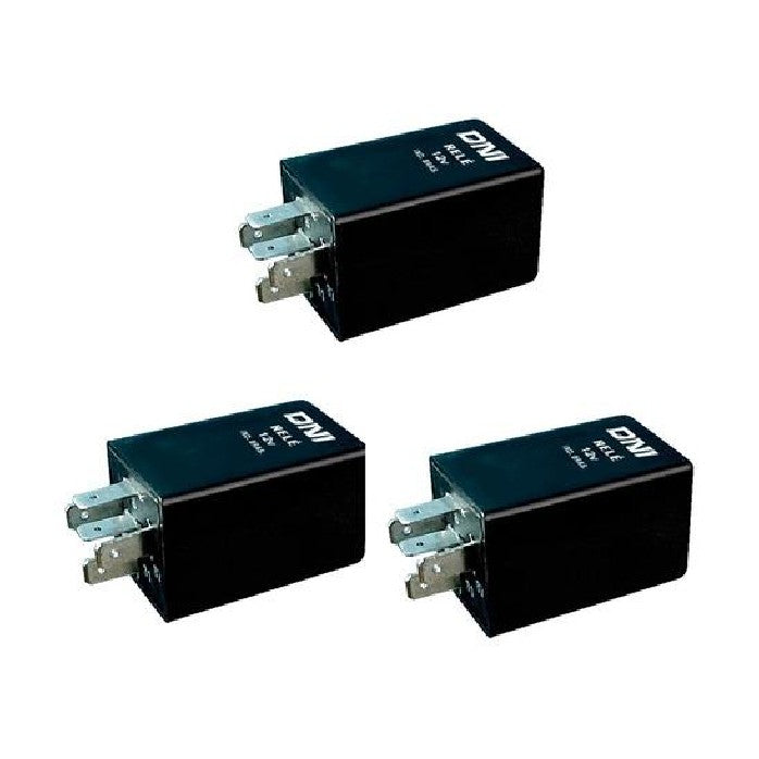 3 Relés Comutador de Carga Pulso Negativo 12V 5 Terminais - DNI 0415 - (1)