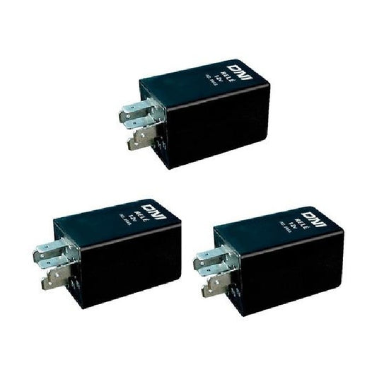 3 Relés Comutador de Carga Pulso Negativo 12V 5 Terminais - DNI 0415 - (1)