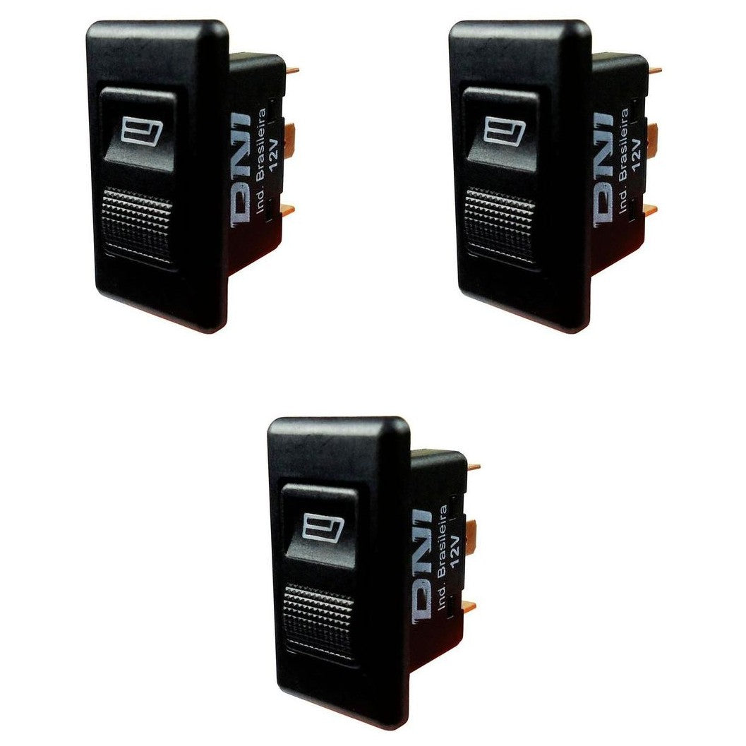 3 Interruptores de Vidro Elétrico Individual 12V - DNI 2013 - (1)