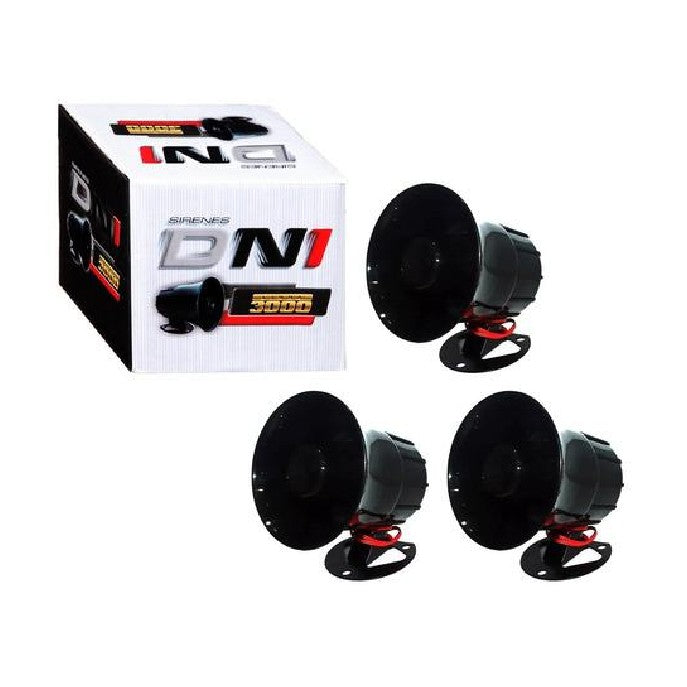 3 Sirenes Eletrônica 118dB 12V - DNI 3300 - (1)