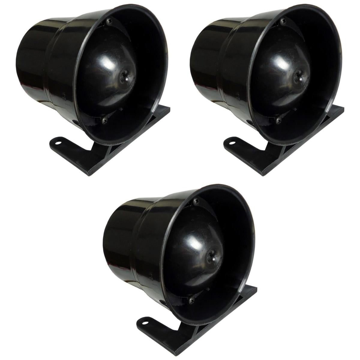 3 Sirenes de Ré com Redutor de Som 12/24V Sinalizador - DNI 4027 - (1)
