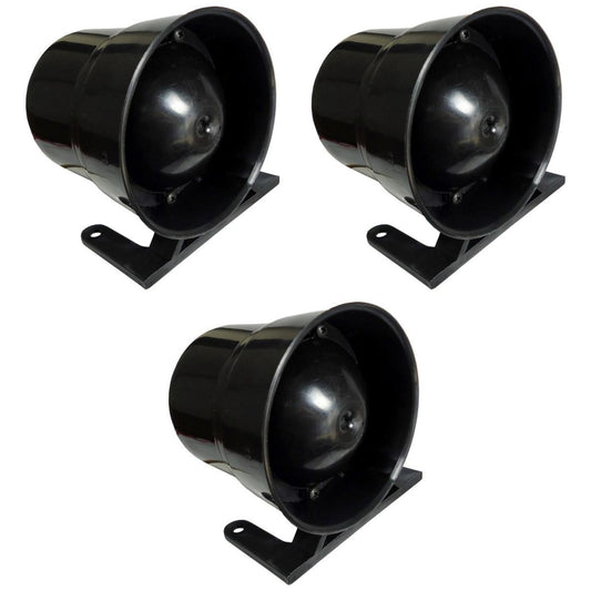 3 Sirenes de Ré com Redutor de Som 12/24V Sinalizador - DNI 4027 - (1)