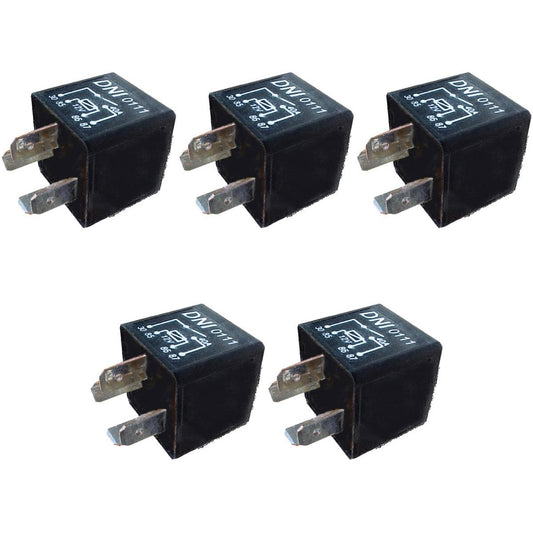 5 Relés Auxiliar 12V - DNI 0111 - (1)