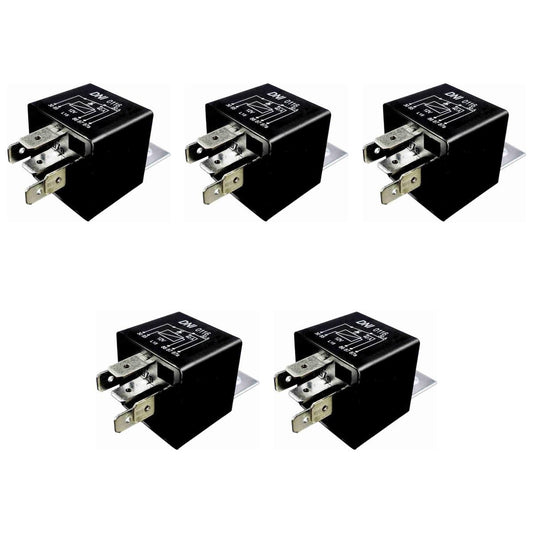 5 Relés Auxiliar Reversor 12V 5 Terminais - DNI 0116 - (1)