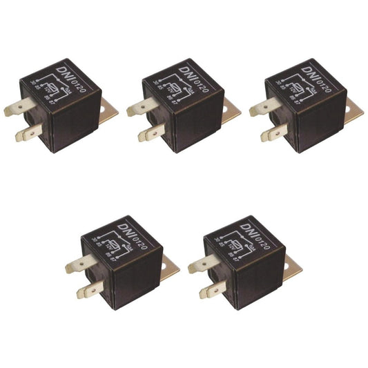 5 Relés Auxiliar 12V 60A - DNI 0120 - (1)
