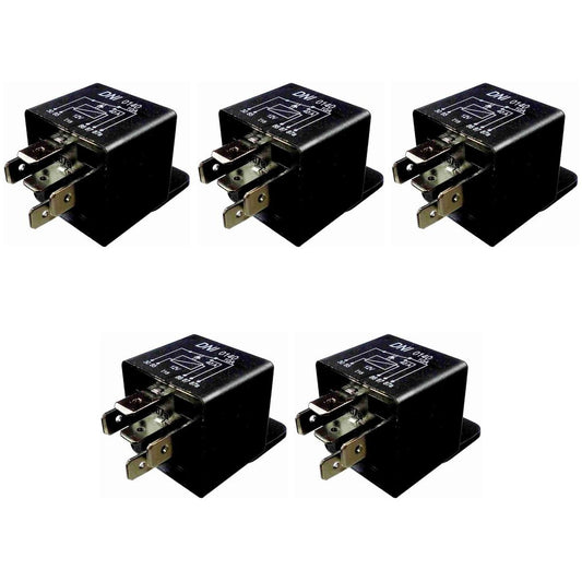 5 Relés Auxiliar Reversor 12V - DNI 0140 - (1)
