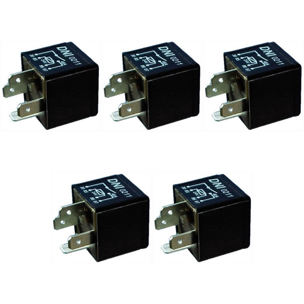 5 Relés Auxiliar Reversor 24V - DNI 0211 - (1)