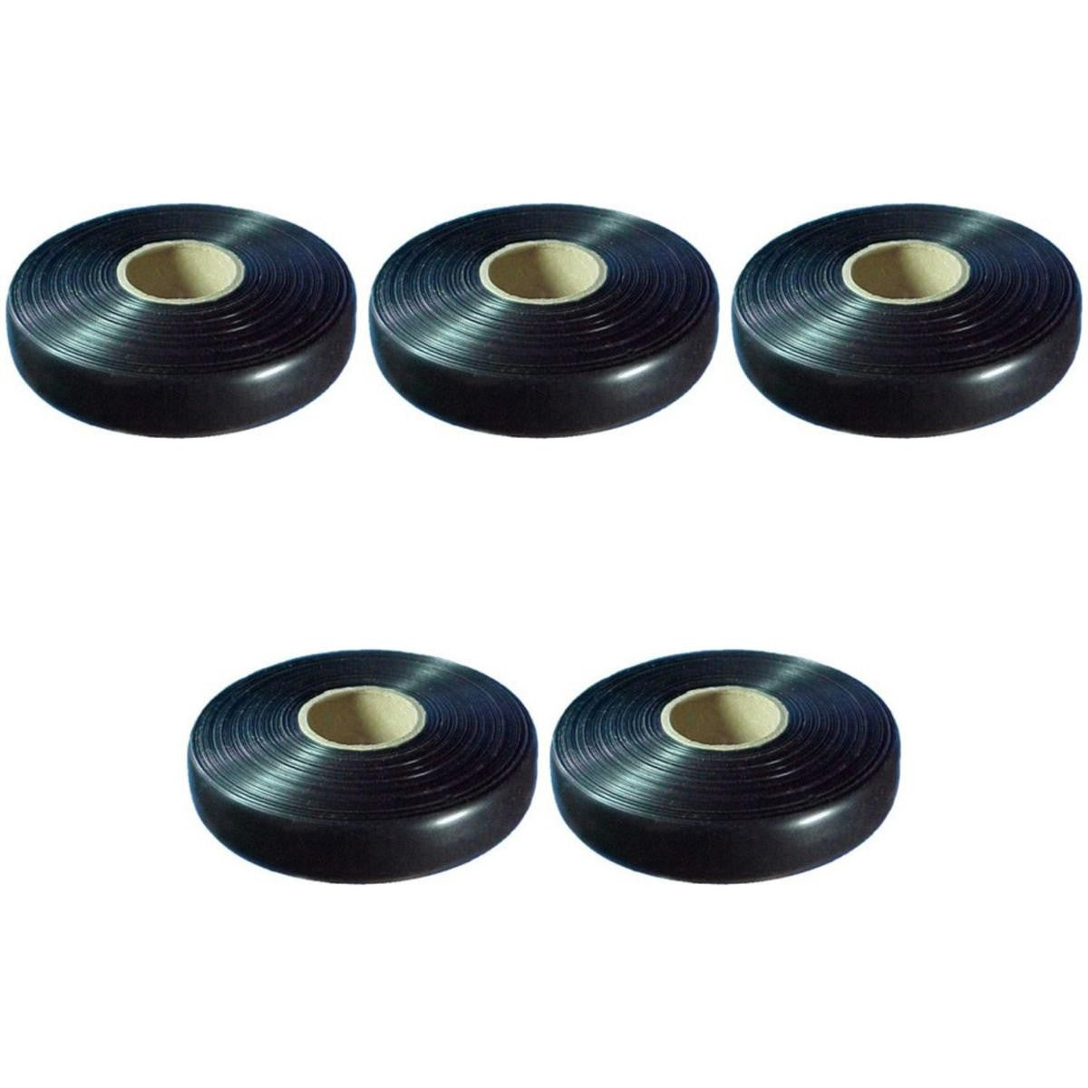 5 Fitas Preta sem Cola Rolo 30 Metros - DNI 5032 - (1)
