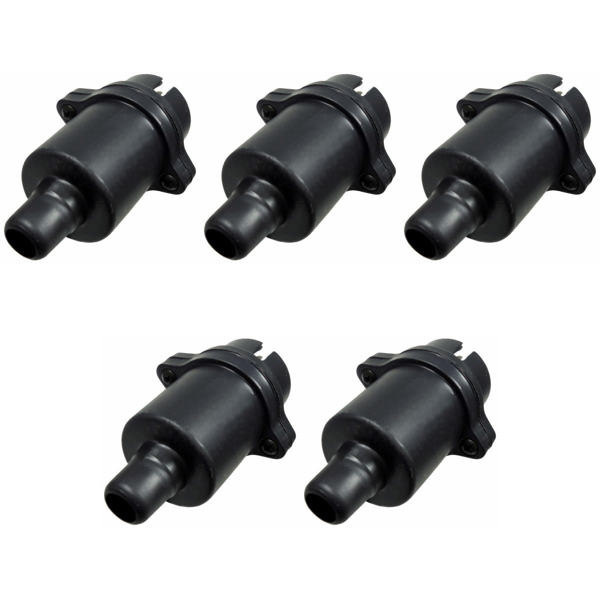 5 Tomadas de Engate Macho Móvel Redonda 6 Polos - DNI 8380 - (1)