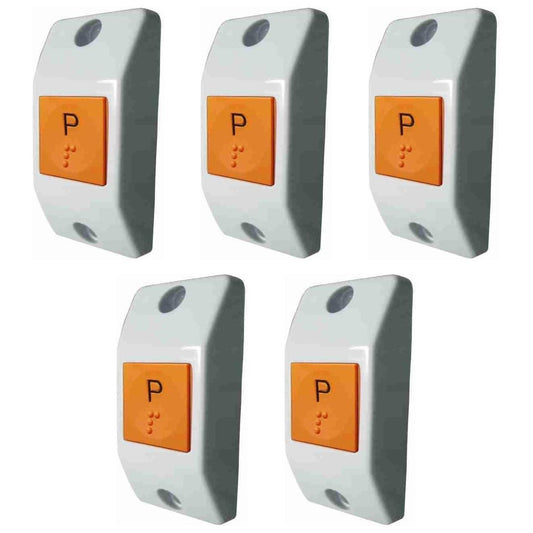5 Interruptores Parada Solicitada Cinza Chave Comutadora 24V - DNI 8806 - (1)