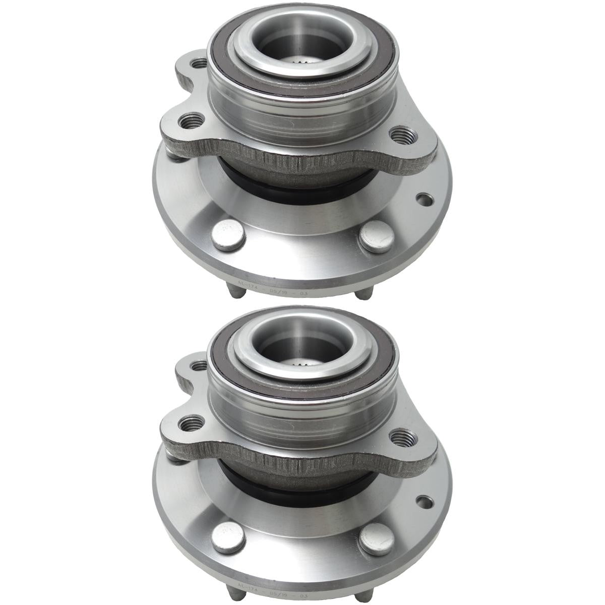 Par de Cubo de Roda Dianteiro com Rolamento - Cobra Automotiva - CR-174 C - (1)