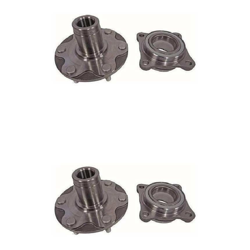 Par de Cubo de Roda Dianteiro com Rolamento - Cobra Automotiva - CR-726 C - (1)
