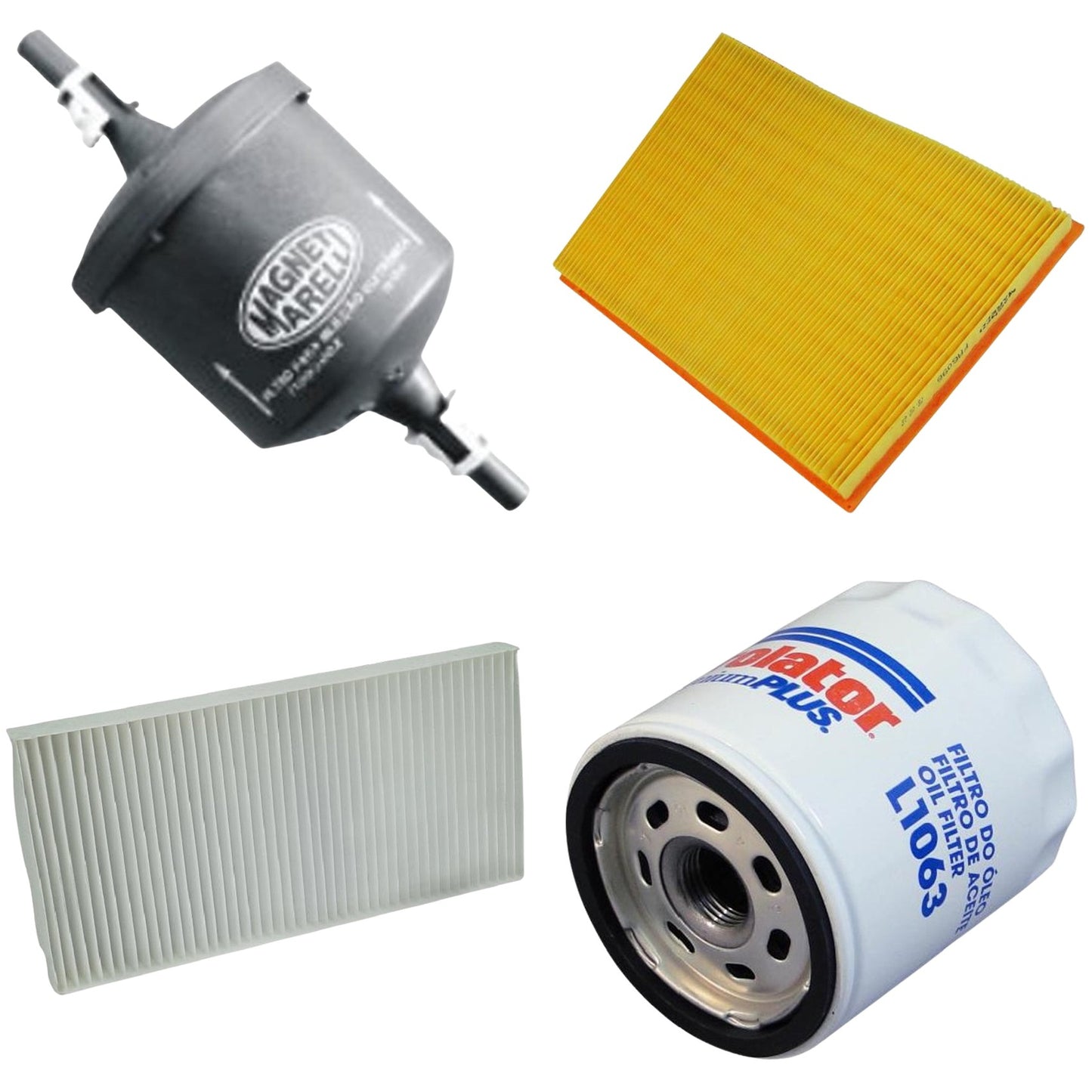 Kit Filtro de Ar, Combustível, Óleo e Ar Condicionado - Magneti Marelli - FA6096 / FH270102 / FI003002 / FO1063 - (1)