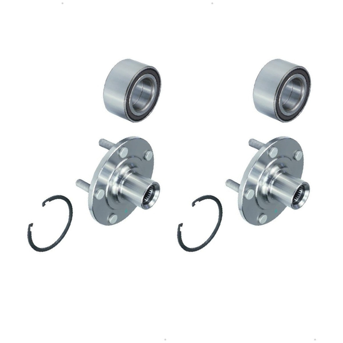 Par Cubo De Roda Com Rolamento Sem Abs - Dianteiro - Cofap - CRC52003 - (1)