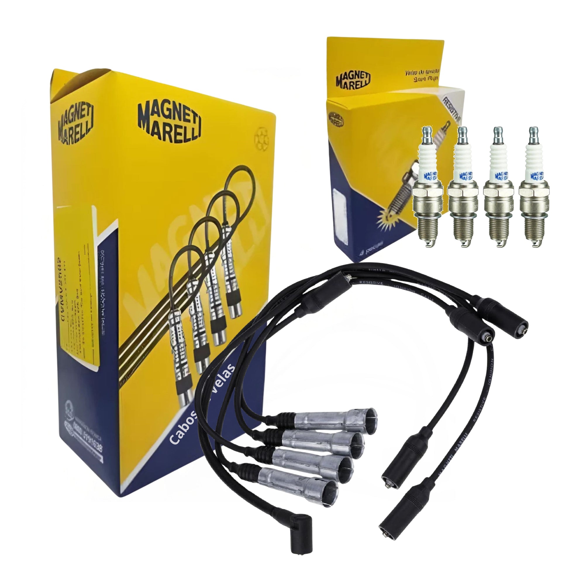 Kit Cabo e Vela de Ignição - Magneti Marelli - CVMV06S2 / F6RFMM - (1)