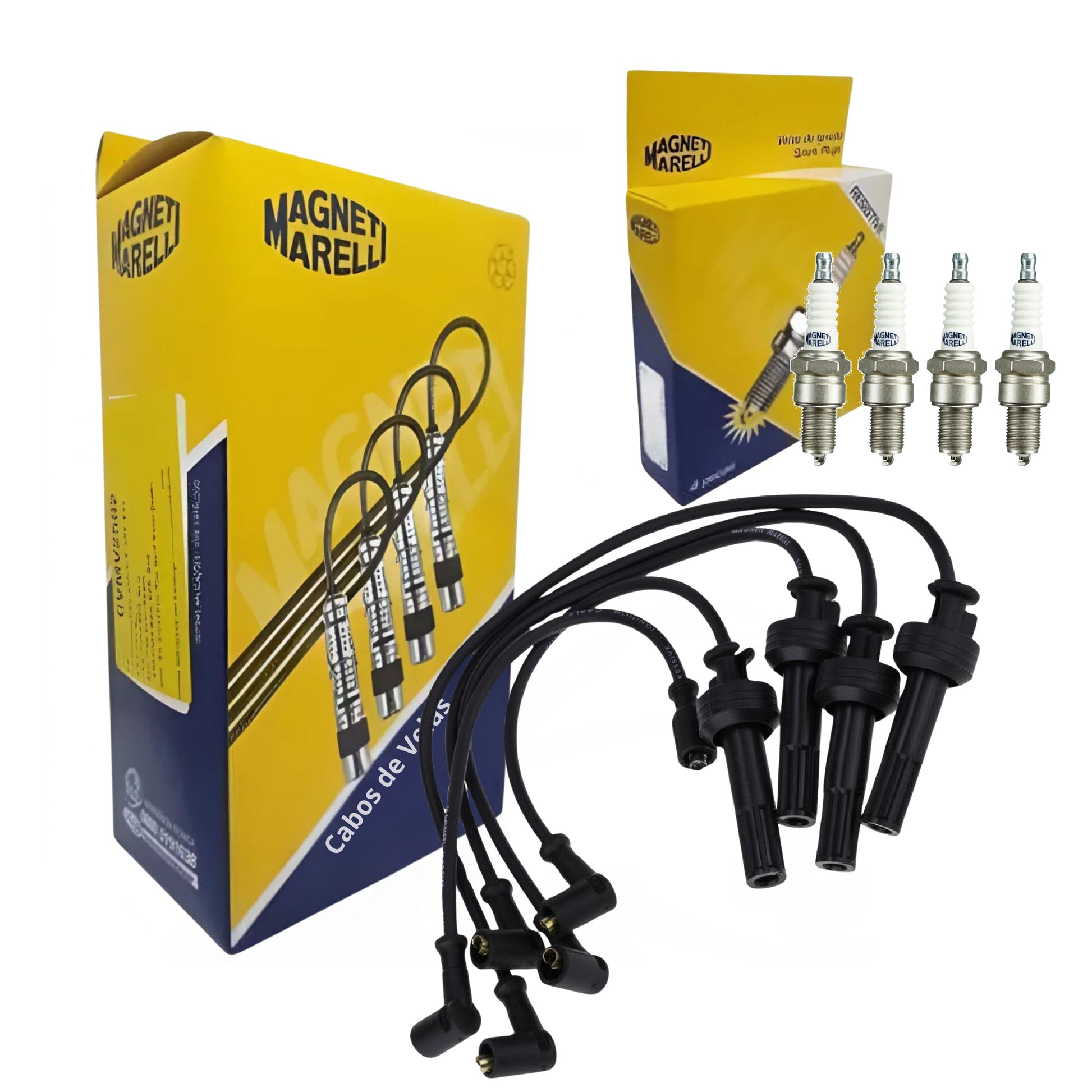 Kit Cabo e Vela de Ignição - Magneti Marelli - CVMT5502 / F5RTCMM - (1)