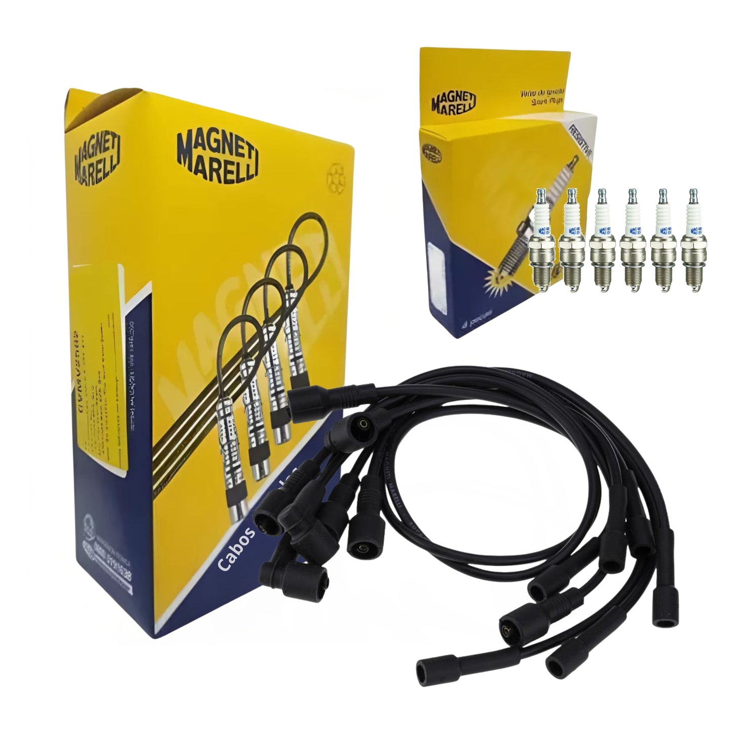 Kit Cabo e Vela de Ignição - Magneti Marelli - CVMG6802 / F6RFMM - (1)
