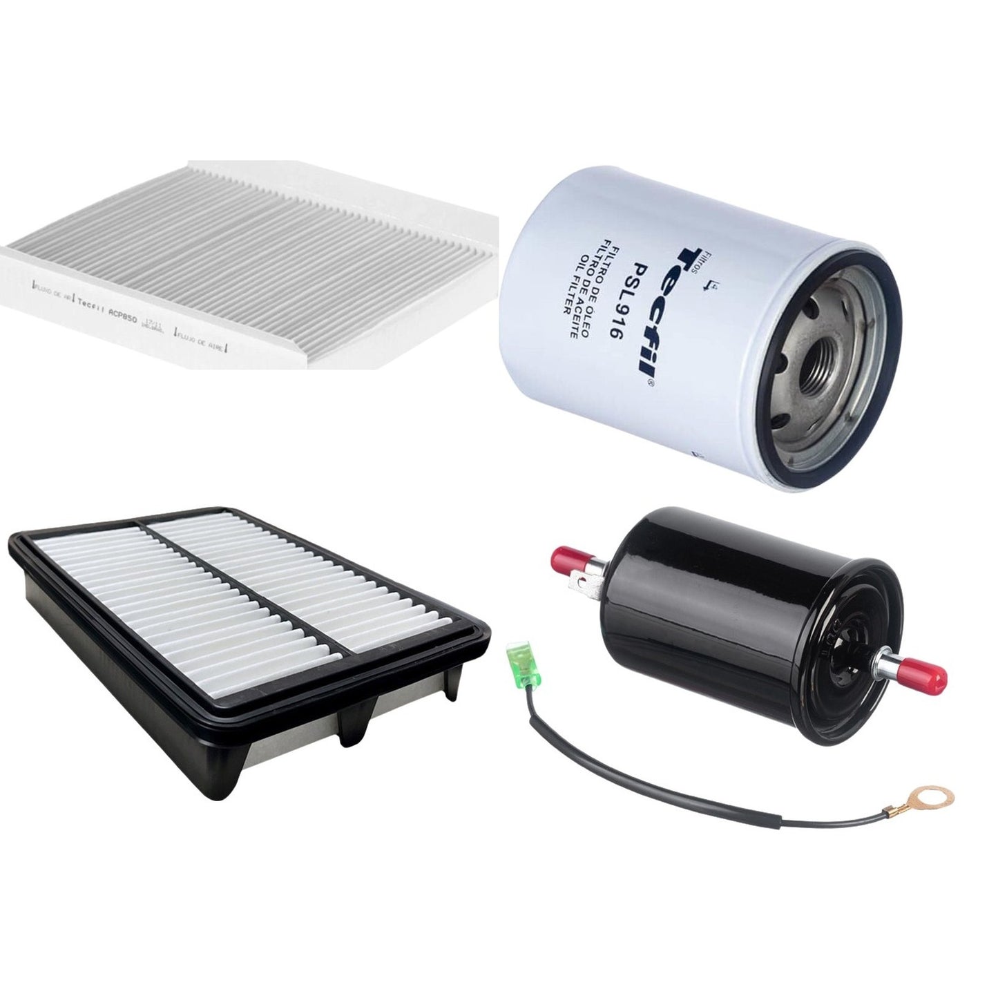 Kit Filtros de Ar do Motor, Óleo, Cabine e Combustível - Tecfil - ACP850 / ARL9121 / GI66 / PSL916 - (1)