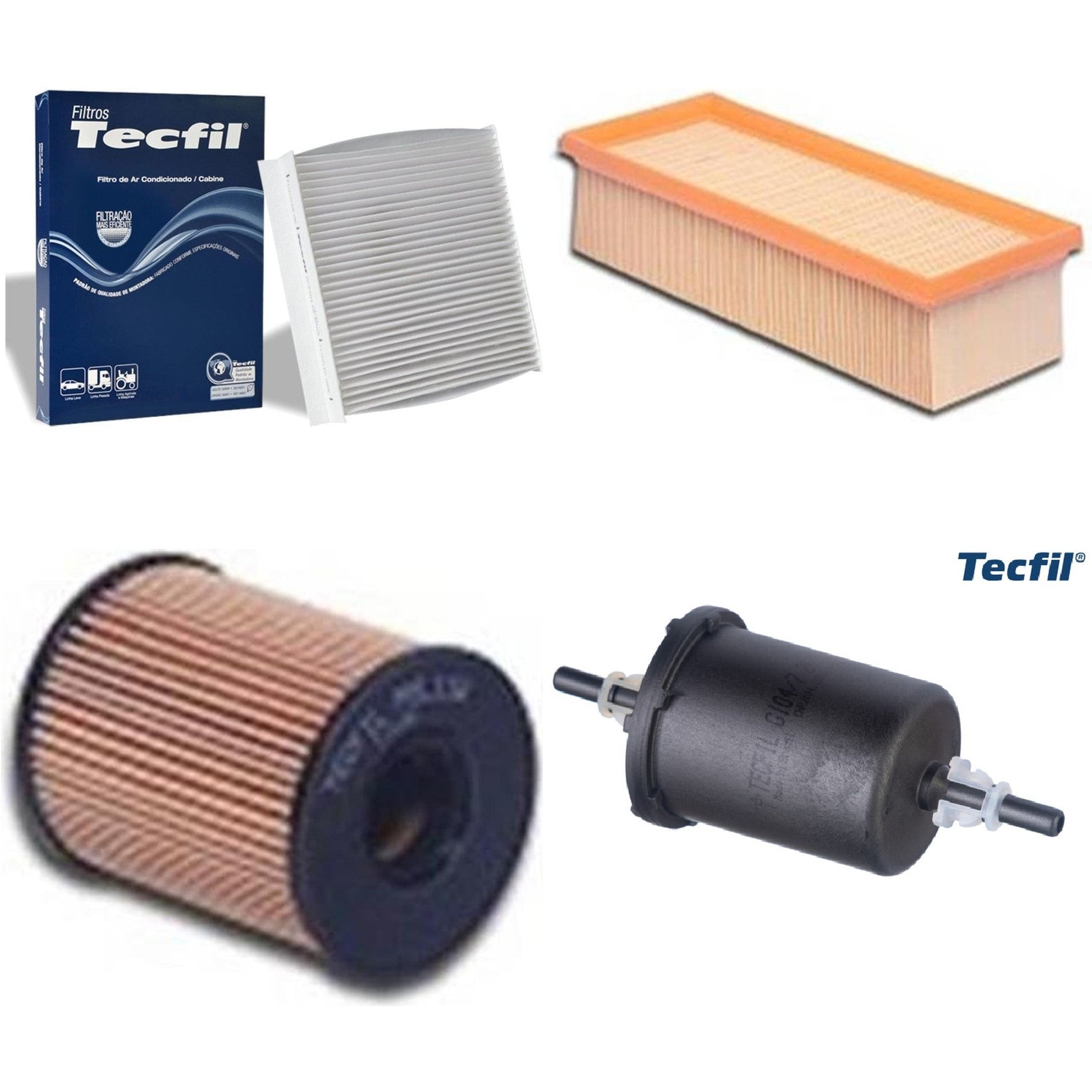 Kit Filtros de Ar do Motor, Óleom Cabine e Combustível - (1)