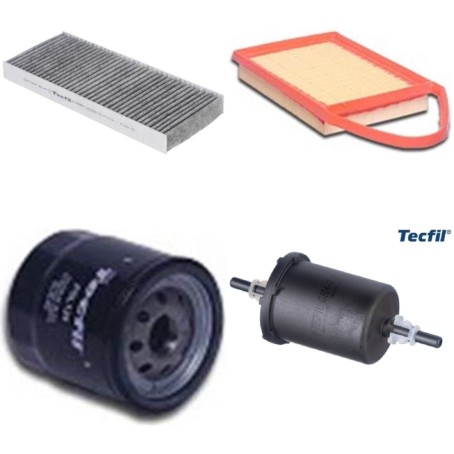 Kit Filtros de Ar do Motor, Óleo, Cabine e Combustível - Tecfil - ACA888 / ARL2204 / GI04/7 / PSL129 - (1)