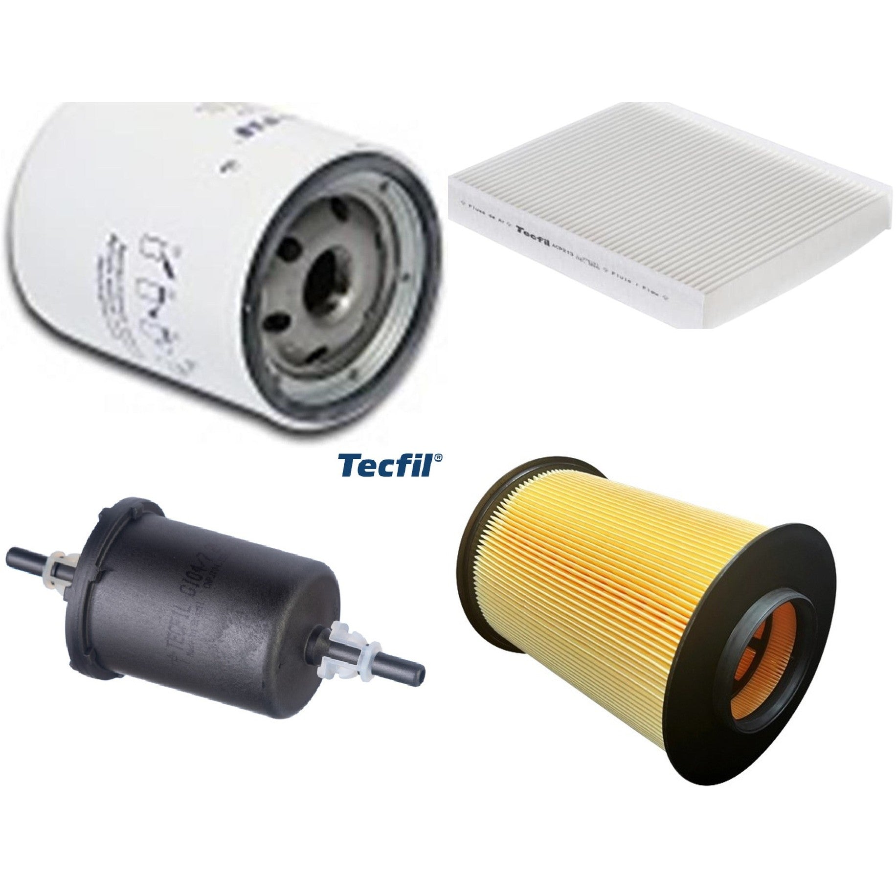 Kit Filtros de Ar do Motor, Óleo, Cabine e Combustível - Tecfil - ACP213 / ARS5196/1 / GI04/7 / PSL147 - (1)