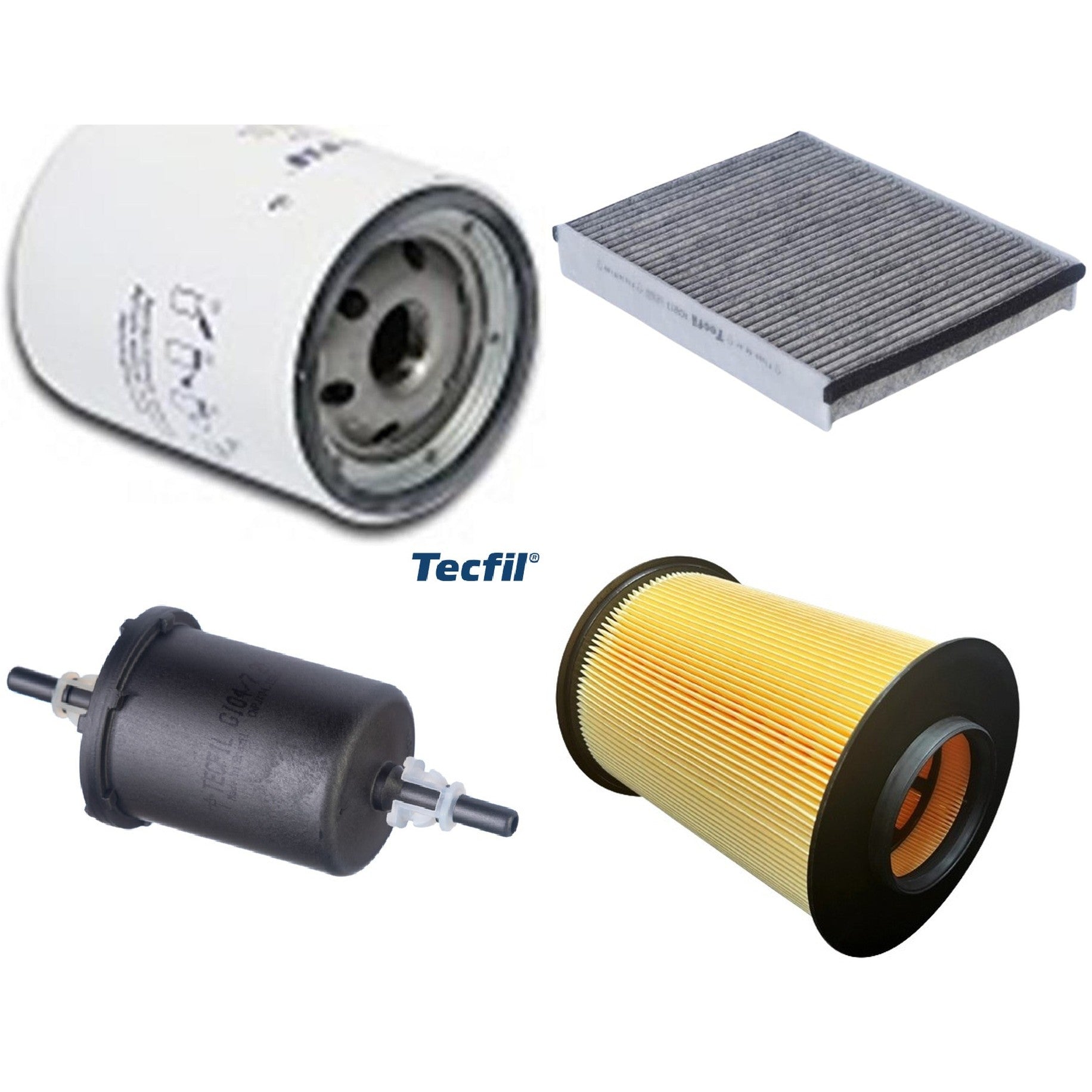 Kit Filtros de Ar do Motor, Óleo, Cabine e Combustível - Tecfil - ACA213 / ARS5196/1 / GI04/7 / PSL147 - (1)