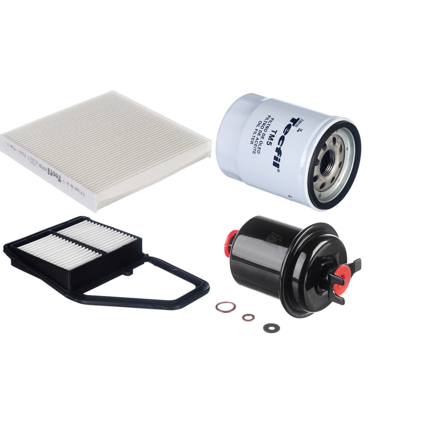 Kit Filtros de Ar do Motor, Óleo, Cabine e Combustível - Tecfil - ACP700 / ARL1032 / GI09 / PSL55M-(TM5) - (1)