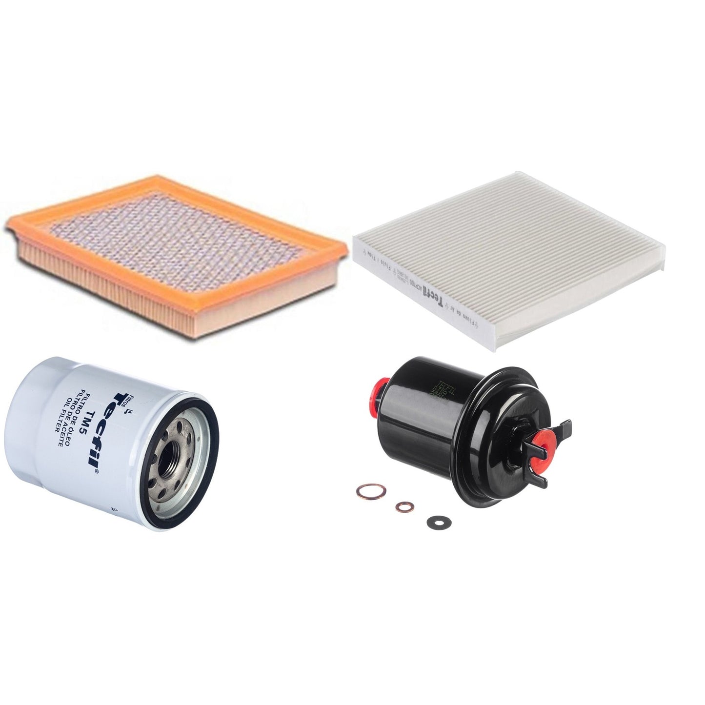 Kit Filtros de Ar do Motor, Óleo, Cabine e Combustível - Tecfil - ACP700 / ARL1030 / GI09 / PSL55M-(TM5) - (1)