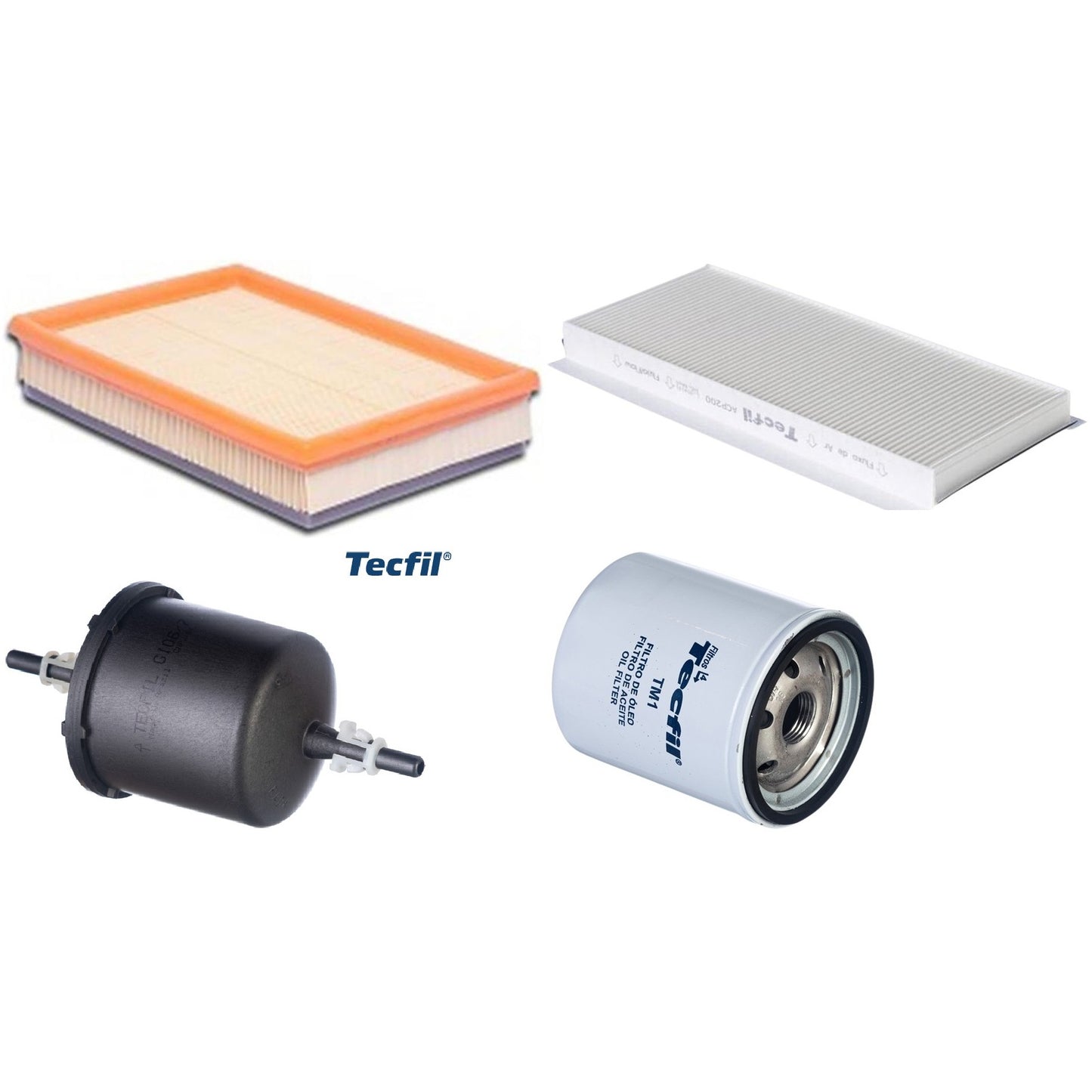 Kit Filtros de Ar do Motor, Óleo, Cabine e Combustível - Tecfil - ACP200 / ARL9603 / GI06/7 / PSL34M-(TM1) - (1)
