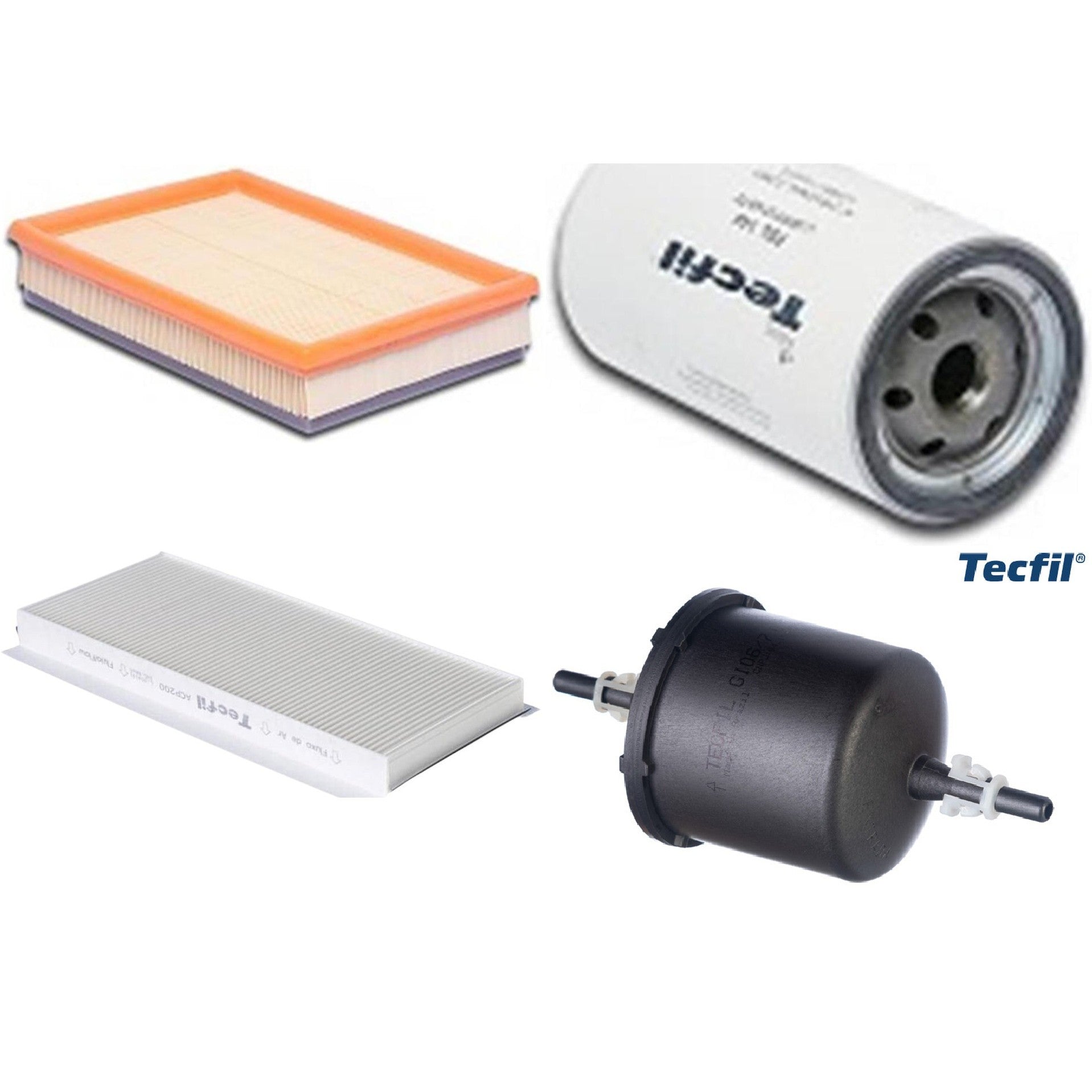 Kit Filtros de Ar do Motor, Óleo, Cabine e Combustível - Tecfil - ACP200 / ARL9603 / GI06/7 / PSL144 - (1)