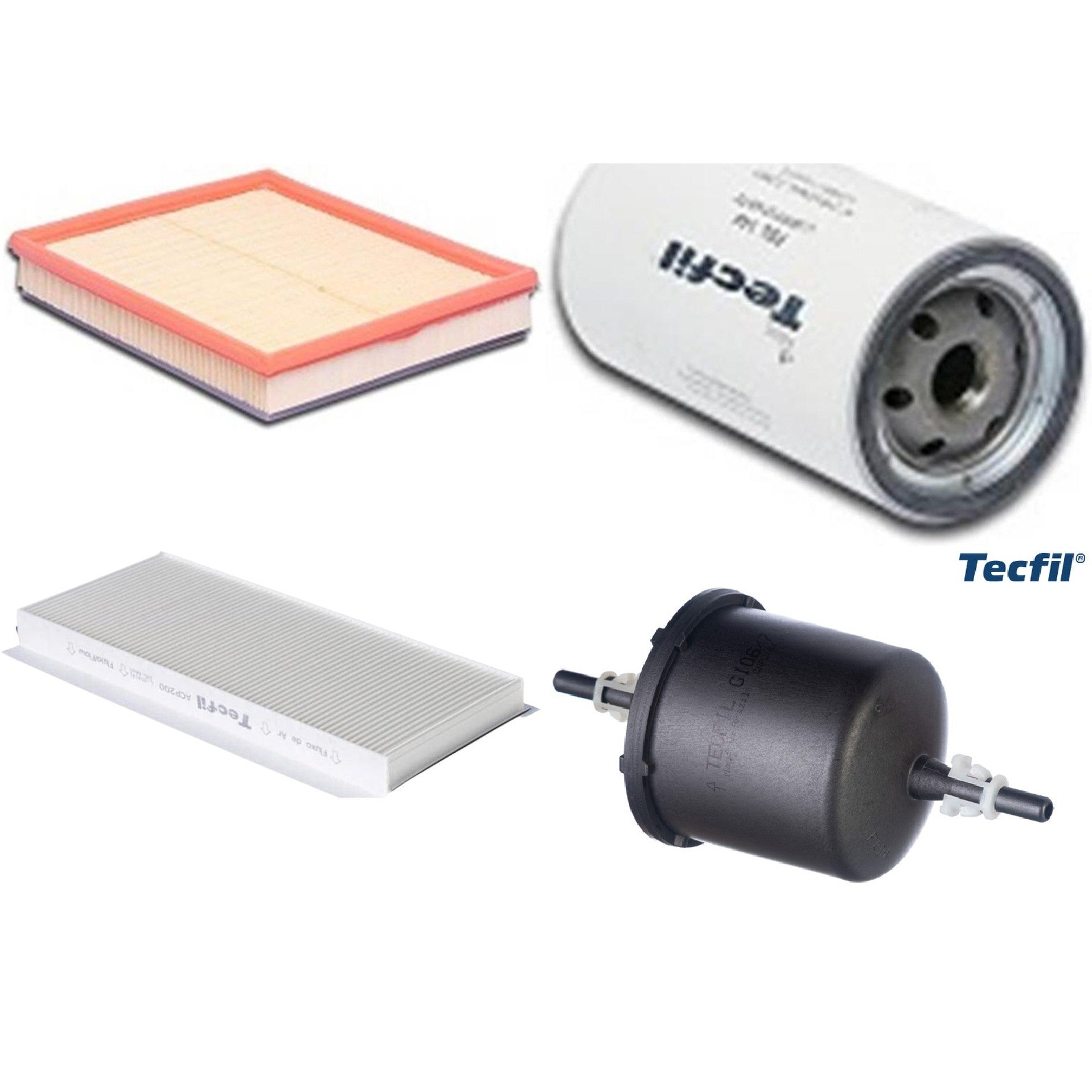 Kit Filtros de Ar do Motor, Óleo, Cabine e Combustível - Tecfil - ACP200 / ARL9605 / GI06/7 / PSL144 - (1)