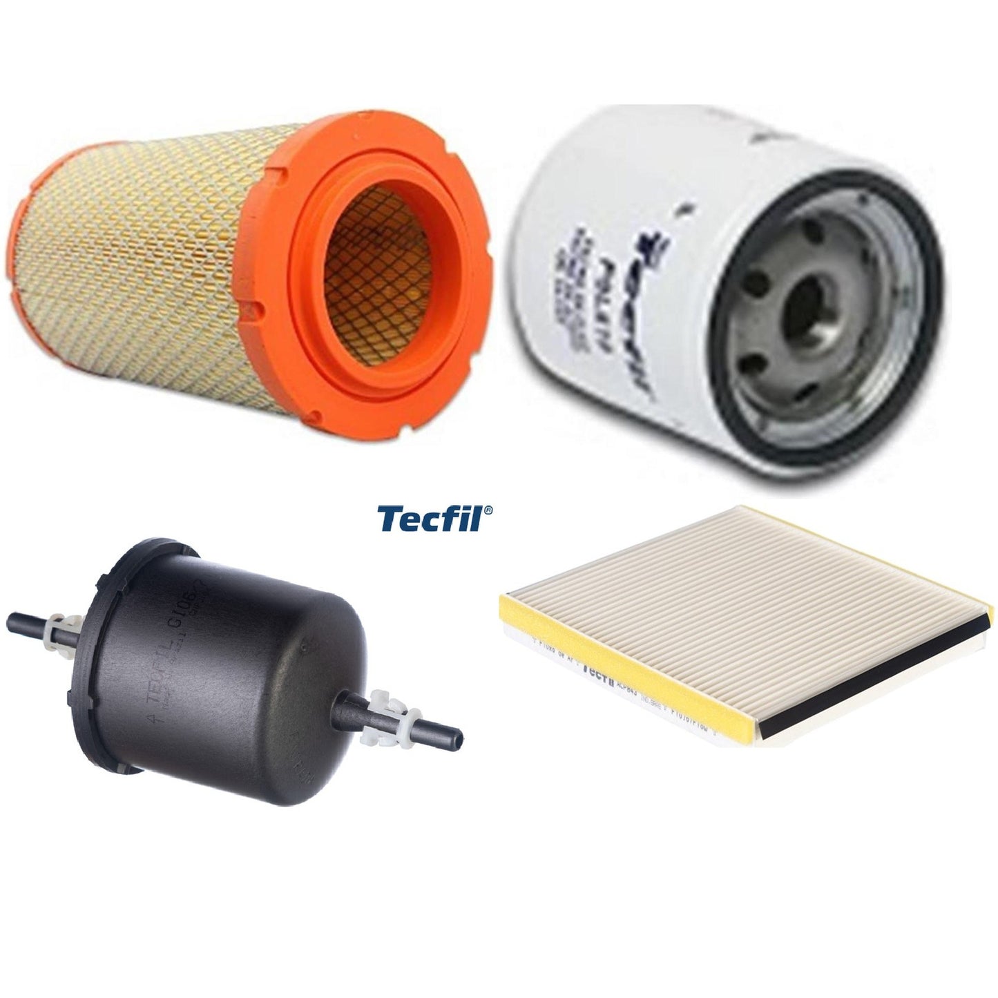 Kit Filtros de Ar do Motor, Óleo, Cabine e Combustível - Tecfil - ACP843 / ARS2869 / GI06/7 / PSL619 - (1)