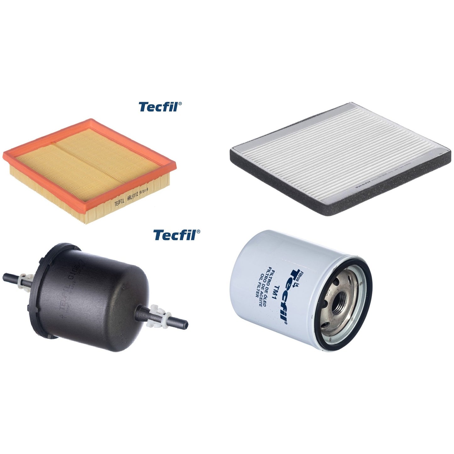 Kit Filtros de Ar do Motor, Óleo, Cabine e Combustível - Tecfil - ACP812 / ARL9112 / GI06/7 / PSL34M-(TM1) - (1)