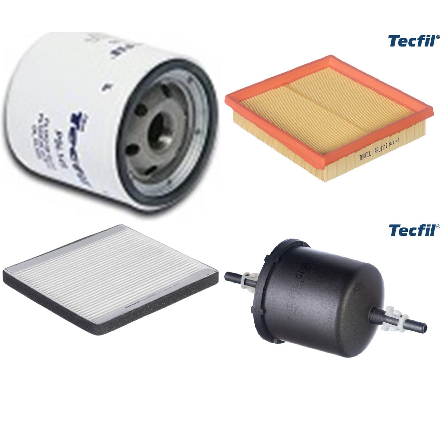 Kit Filtros de Ar do Motor, Óleo, Cabine e Combustível - Tecfil - ACP812 / ARL9112 / GI06/7 / PSL145 - (1)